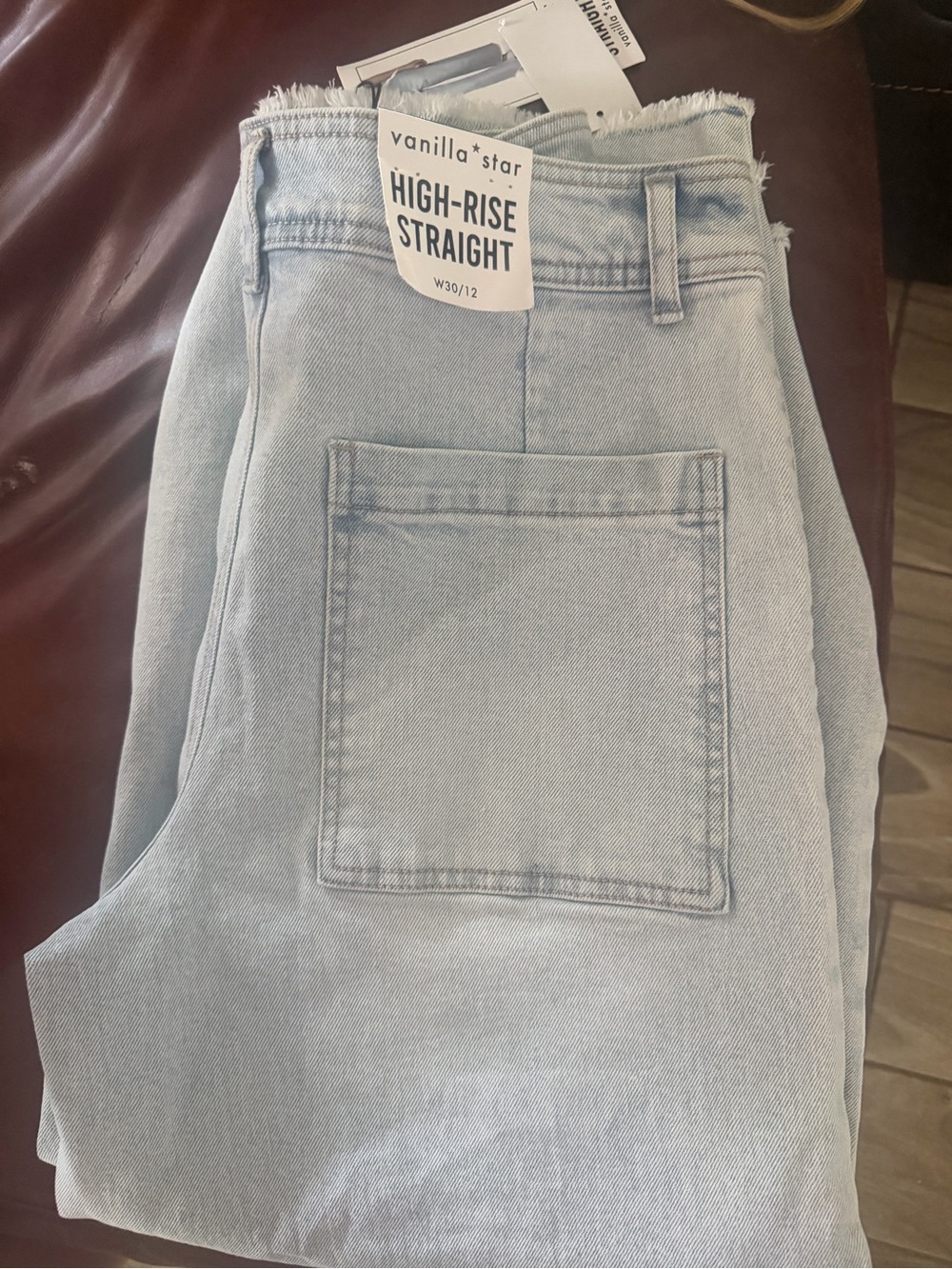 Vanilla Star Light Blue High-Rise Straight Jeans